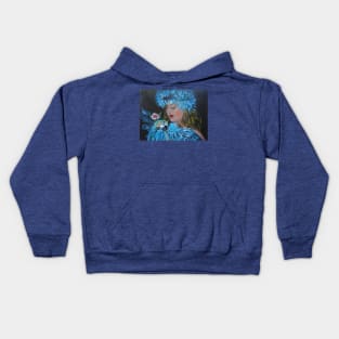 Hula Girl and the Parrot Kids Hoodie